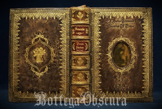 Dracula — Hand-sewn on Five Cords, 24K Gold Leaf Tooling (One-of-a-kind)