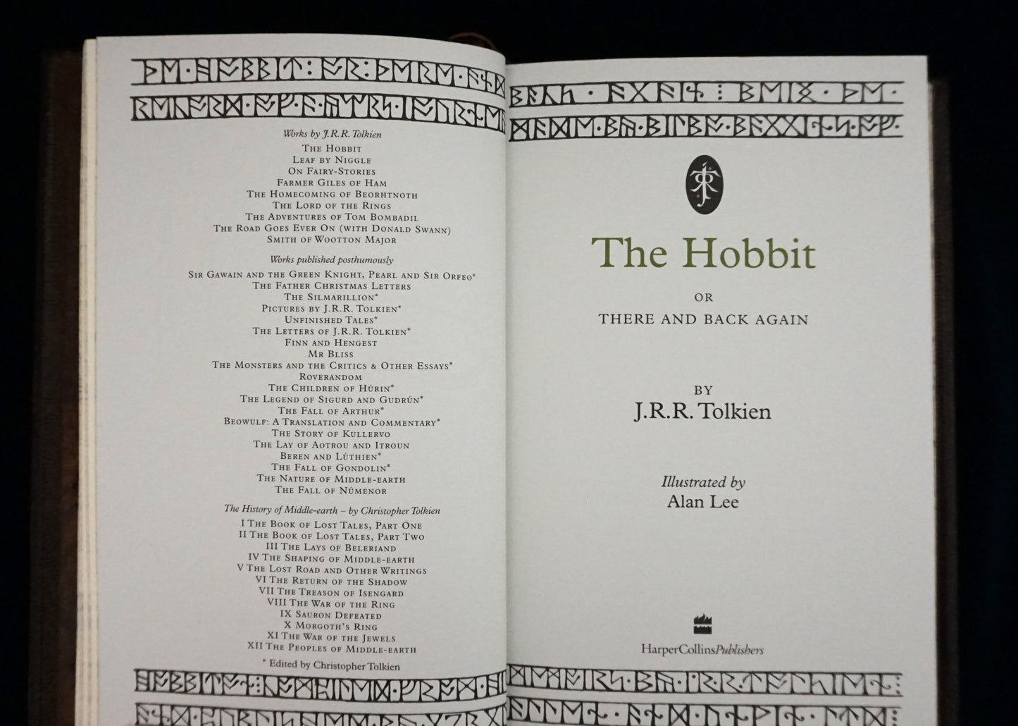 The Hobbit — Hand-Sewn & Traditionally Hand-Bound (Illustrated by Alan Lee)