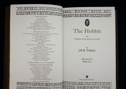 The Hobbit — Hand-Sewn & Traditionally Hand-Bound (Illustrated by Alan Lee)