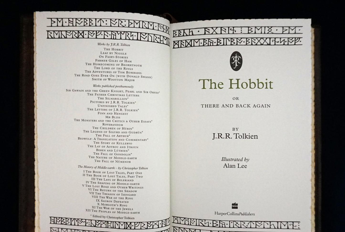 The Hobbit — Hand-Sewn & Traditionally Hand-Bound (Illustrated by Alan Lee)