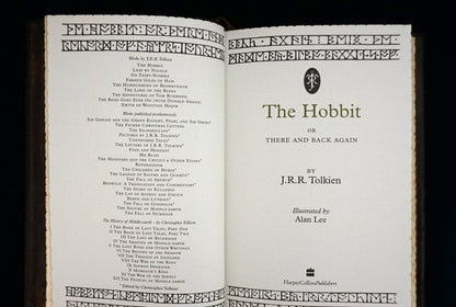 The Hobbit — Hand-Sewn & Traditionally Hand-Bound (Illustrated by Alan Lee)